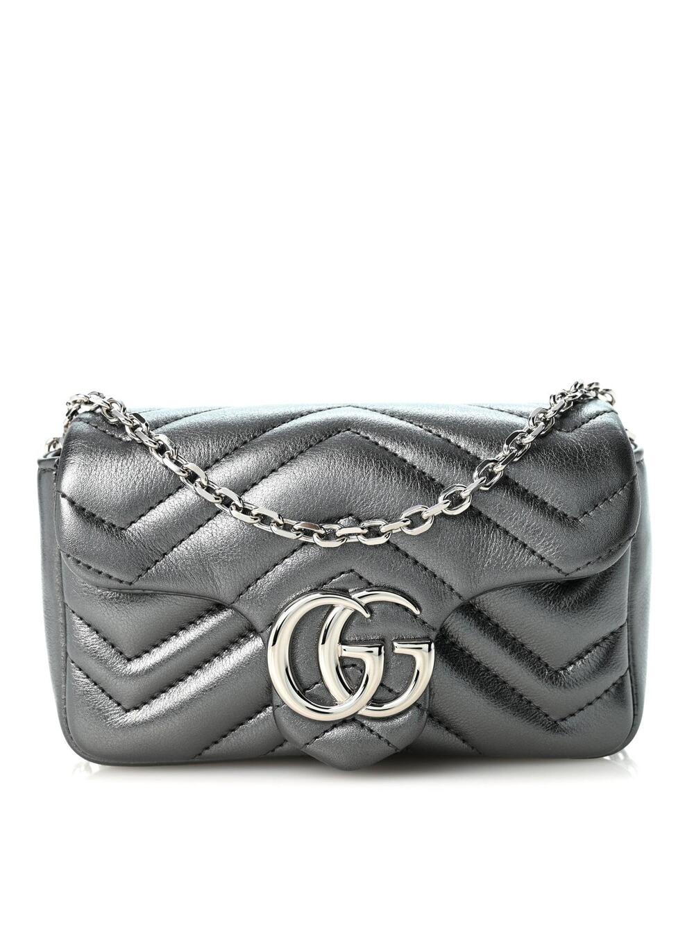 Gucci Metallic Lambskin Matelasse Mini #368264G10B